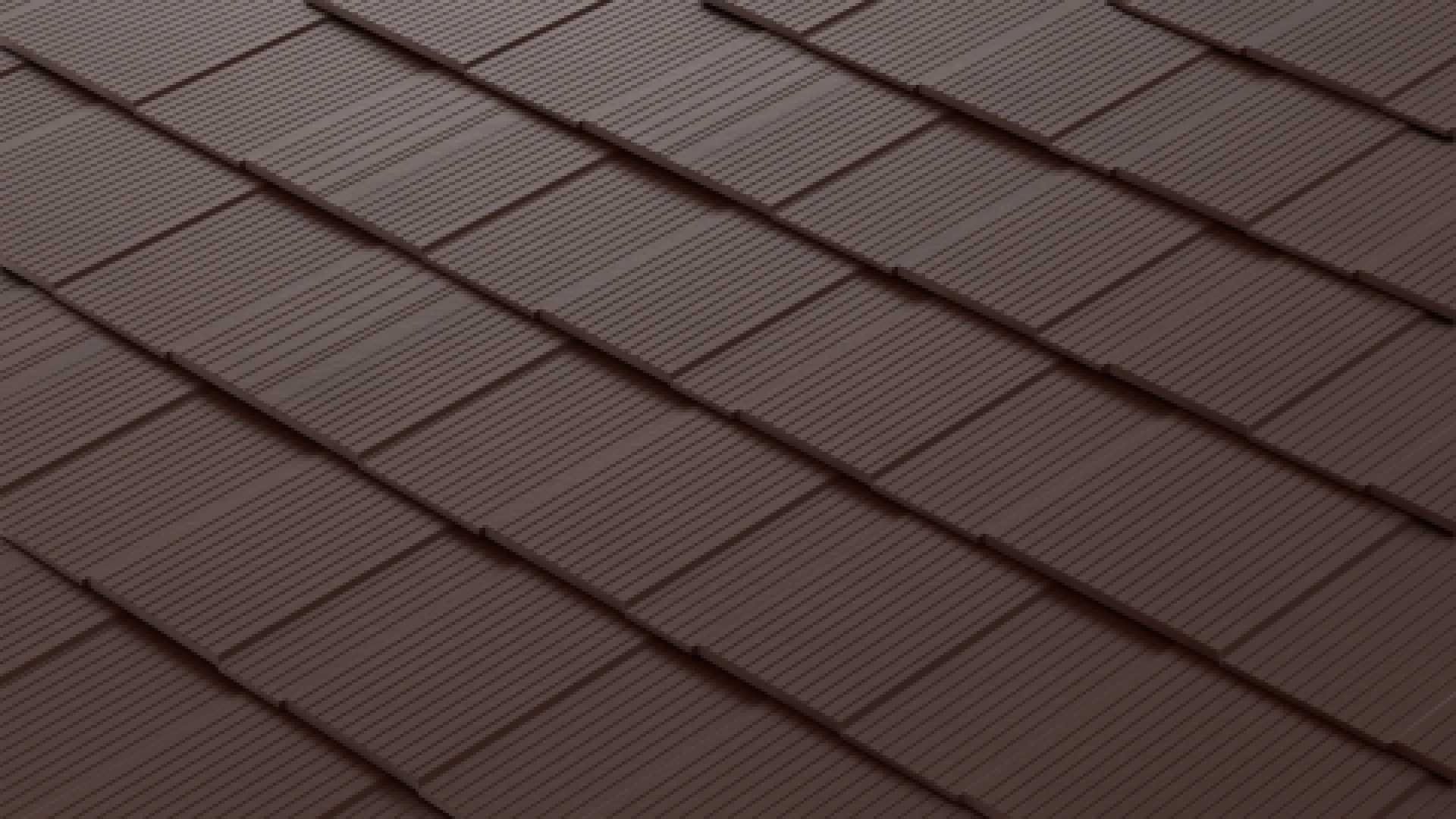 Shingle 34 – Matt Brown Shingle 34 Dachpaneele in der Farbvariante Matt Brown