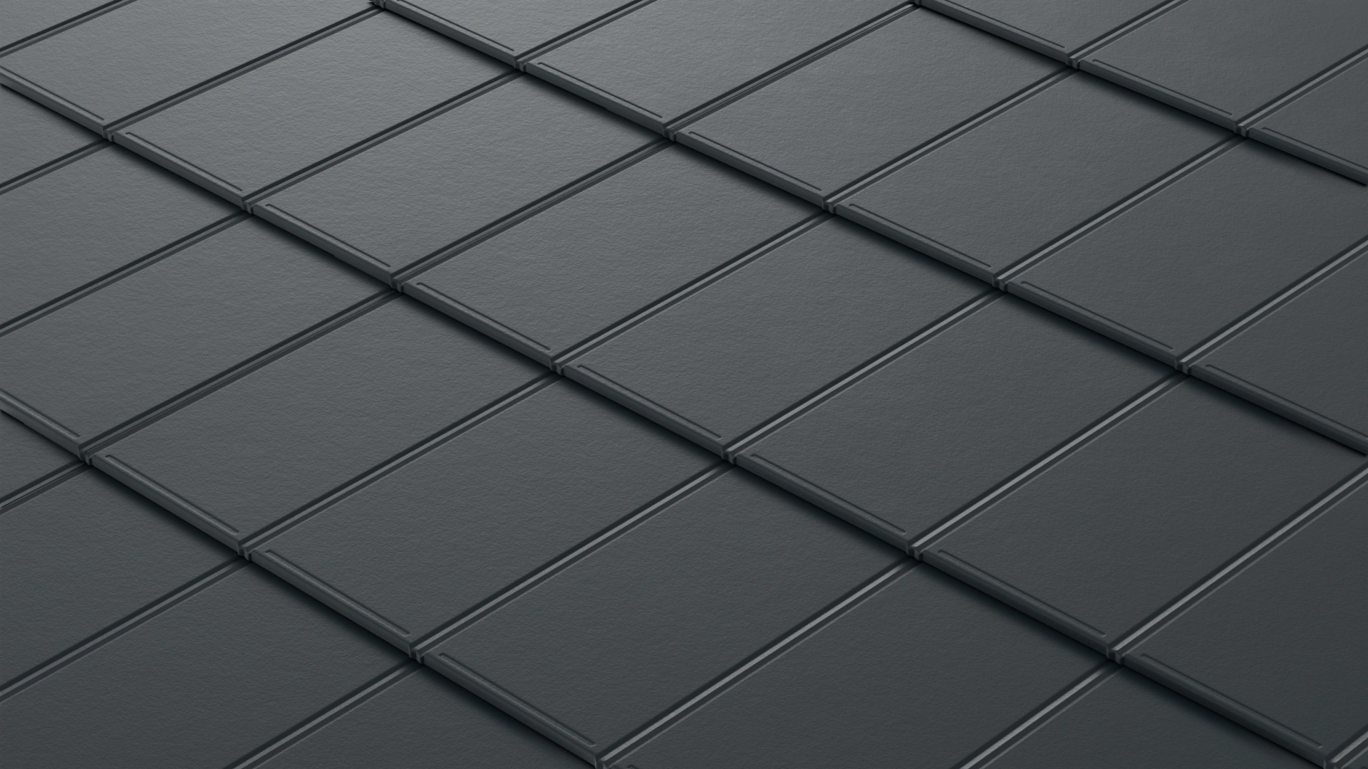 iPanel I4 – Matt Charcoal iPanel I4 Dachpaneele in der dunkelgrauen Farbe Matt Charcoal