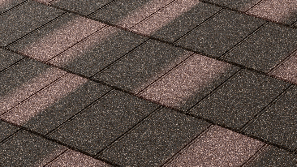 iPanel R – Bister Brown iPanel R Dachpaneele in der Farbe Bister Brown mit strukturierter Oberfläche